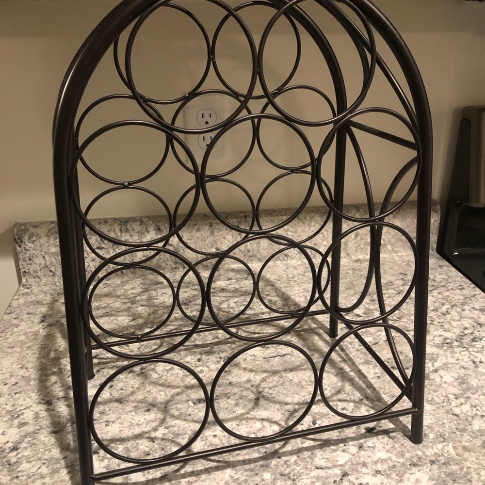 Espresso Colored Wine Rack. - Picture 3 of 3